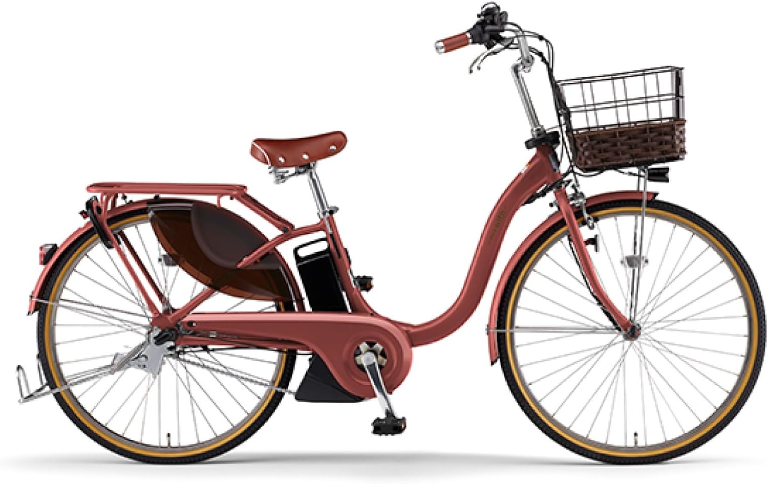 ヤマハ 電動アシスト自転車 赤 pass with